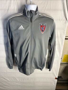 adidas Gray Indy Eleven Full-Zip Track Jacket